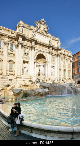 Trevi-Brunnen, Fontana di Trevi, Rom, UNESCO World Heritage Site Rom, Latium, Lazio, Italien Stockfoto