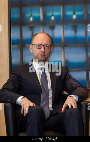 Arsenij Jazenjuk Arseniy Yatseniuk ukrainische Premierminister der Ukraine Stockfoto