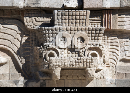 Erde Monster Tempel des Quetzalcoatl Teotihuacan Mexiko Stockfoto