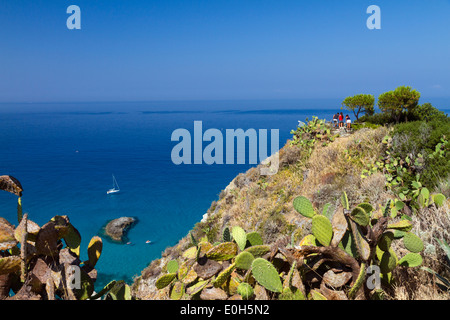 Capo Vaticano, südlich von Tropea, Tyrrhenischen Meer in Kalabrien, mediterran, Süd-Italien, Europa Stockfoto