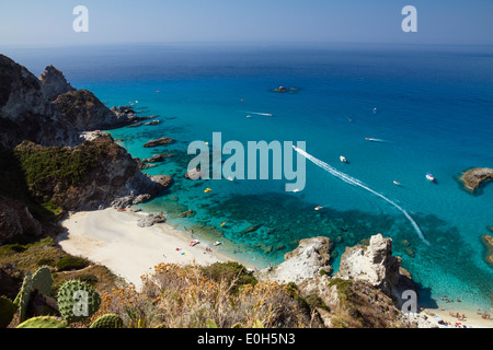 Capo Vaticano südlich von Tropea, Tyrrhenischen Meer in Kalabrien, mediterran, Süd-Italien, Europa Stockfoto