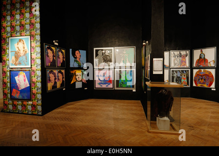 Ausstellungen im Andy-Warhol-Museum für moderne Kunst, Medzilaborce, Slowakei Stockfoto