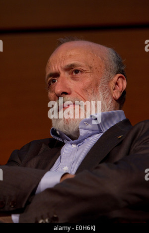 Carlo Petrini, Gründer von Slow Food-Bewegung, während der Präsentation des Buches "Un'idea di Felicità" Stockfoto