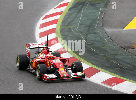 Barcelona, Spanien. 13. Mai 2014. Kimi Räikkönen während der Formel-1-Prüfung, statt in der Barcelona-Catalunya Rennstrecke am 13. Mai 2014. : Bildnachweis Joan Valls/Urbanandsport/Nurphoto: Joan Valls/NurPhoto/ZUMAPRESS.com/Alamy Live-Nachrichten Stockfoto