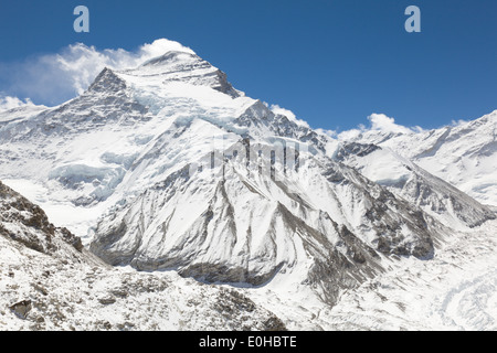 Cho Oyu der sechsthöchste Berg der Welt von Advanced Base Camp Stockfoto