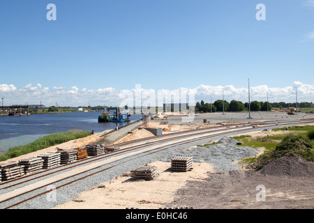 kommerzielle Dock-Neubau Stockfoto