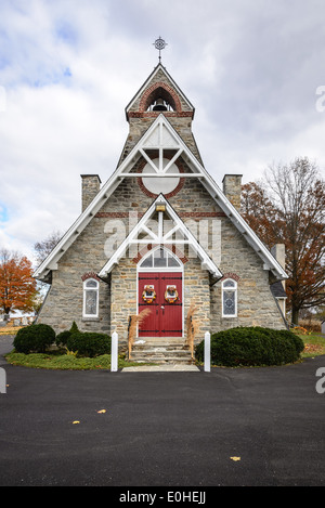 Heilig-Kreuz-Episcopal Church, 4603 Felsen Weg, Straße, Maryland Stockfoto