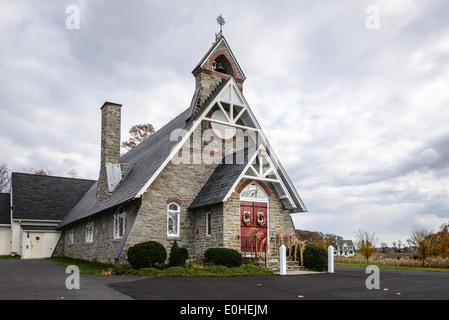 Heilig-Kreuz-Episcopal Church, 4603 Felsen Weg, Straße, Maryland Stockfoto