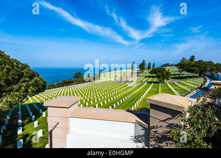 Fort Rosecrans National Cemetery. San Diego, California, Vereinigte Staaten von Amerika. Stockfoto