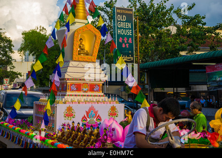 Vesak Day-Parade in Penang Stockfoto