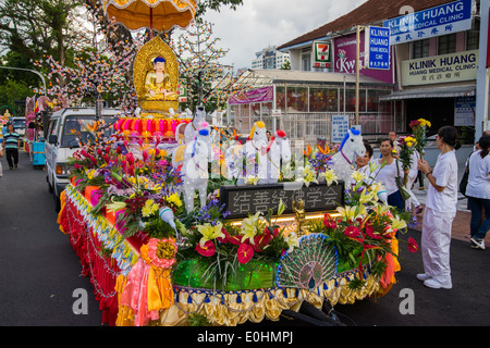 Vesak Day-Parade in Penang Stockfoto