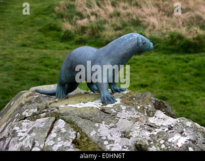 Otter-Denkmal in Clan, Dumfries und Galloway - Schottland Stockfoto