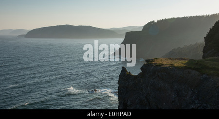 Blick auf die Steilküste, Skerwink Trail, Port Rexton, Halbinsel Bonavista, Neufundland und Labrador, Kanada Stockfoto