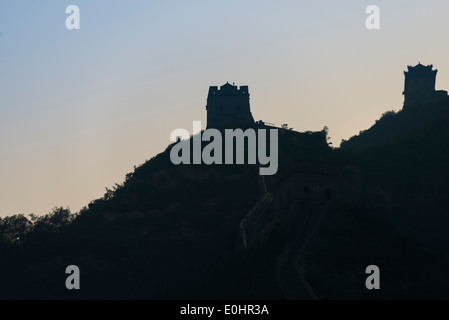 Juyongguan pass Abschnitt der Great Wall Of China, Changping District, Beijing, China Stockfoto