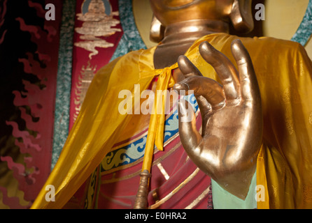 Segen-Statue von Lord Buddha, China Stockfoto