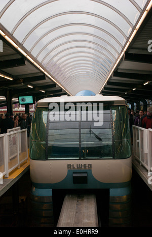 Monorail am Seattle Center Monorail Station, Seattle, Washington State, USA Stockfoto