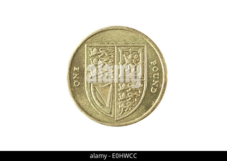 Britische ein Pfund-Münze Stockfoto