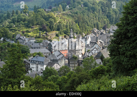 Deutschland, Aussichtspunkt, Monschau, Stadt Monschau, Stadt, Deutschland, Aussichtspunkt Stockfoto