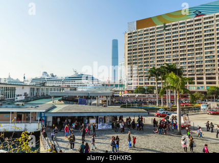 Star Ferry Pier in Hong Kong Stockfoto