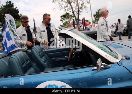 Thessaloniki, Griechenland. 13. Mai 2014. Die größte Oldtimer-Rennen von Belgien '' Tour Amical'' erreicht die nördlichen griechischen Hafen Stadt von Thessaloniki Credit: Orhan Tsolak / Alamy Live News Stockfoto