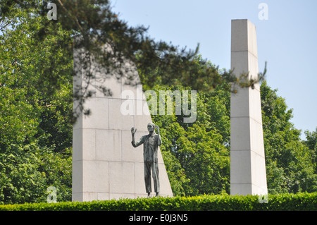 Holocaust Memorial, Skulptur, im KZ Mauthausen, Österreich. Stockfoto