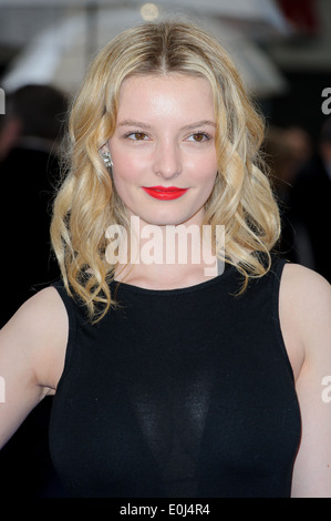 Dakota Blue Richards kommt für die UK Premiere von X-Men Days Of Future Past. Stockfoto