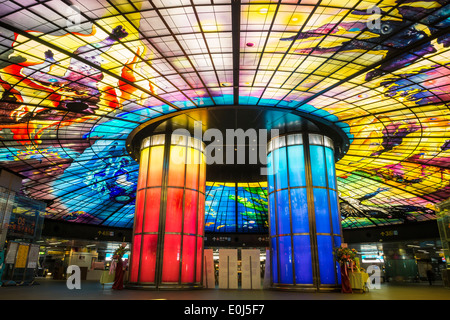 Formosa Boulevard Station in Kaohsiung, Taiwan Stockfoto