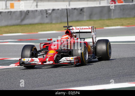 Barcelona, Spanien. 14. Mai 2014. BARCELONA -14 Mai-Spanien: Kimi Räikkönen während der Formel-1-Test am 14. Mai 2014 in der Barcelona-Catalunya Rennstrecke stattfand. : Bildnachweis Joan Valls/Urbanandsport/Nurphoto: Joan Valls/NurPhoto/ZUMAPRESS.com/Alamy Live-Nachrichten Stockfoto
