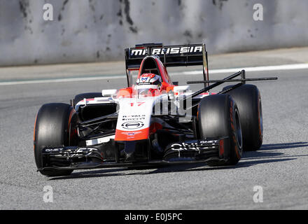 Barcelona, Spanien. 14. Mai 2014. BARCELONA -14 Mai-Spanien: Jules Bianchi während der Formel-1-Test am 14. Mai 2014 in der Barcelona-Catalunya Rennstrecke stattfand. : Bildnachweis Joan Valls/Urbanandsport/Nurphoto: Joan Valls/NurPhoto/ZUMAPRESS.com/Alamy Live-Nachrichten Stockfoto