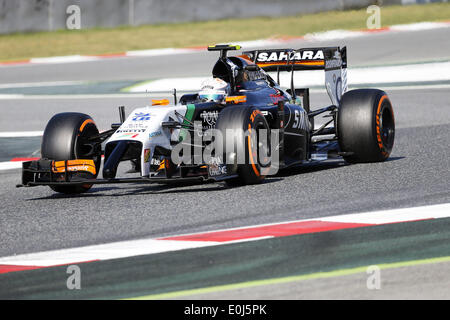 Barcelona, Spanien. 14. Mai 2014. BARCELONA -14 Mai-Spanien: Dani Juncadella während der Formel-1-Test am 14. Mai 2014 in der Barcelona-Catalunya Rennstrecke stattfand. : Bildnachweis Joan Valls/Urbanandsport/Nurphoto: Joan Valls/NurPhoto/ZUMAPRESS.com/Alamy Live-Nachrichten Stockfoto
