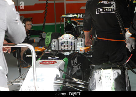 Barcelona, Spanien. 14. Mai 2014. BARCELONA -14 Mai-Spanien: Dani Juncadella während der Formel-1-Test am 14. Mai 2014 in der Barcelona-Catalunya Rennstrecke stattfand. : Bildnachweis Joan Valls/Urbanandsport/Nurphoto: Joan Valls/NurPhoto/ZUMAPRESS.com/Alamy Live-Nachrichten Stockfoto