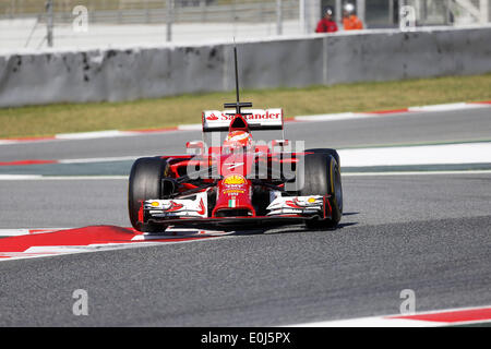 Barcelona, Spanien. 14. Mai 2014. BARCELONA -14 Mai-Spanien: Kimi Räikkönen während der Formel-1-Test am 14. Mai 2014 in der Barcelona-Catalunya Rennstrecke stattfand. : Bildnachweis Joan Valls/Urbanandsport/Nurphoto: Joan Valls/NurPhoto/ZUMAPRESS.com/Alamy Live-Nachrichten Stockfoto