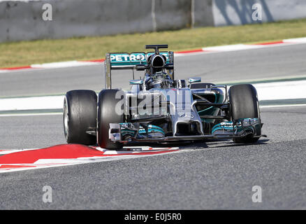 Barcelona, Spanien. 14. Mai 2014. BARCELONA -14 Mai-Spanien: Nico Rosberg in der Formel-1-Test am 14. Mai 2014 in der Barcelona-Catalunya Rennstrecke stattfand. : Bildnachweis Joan Valls/Urbanandsport/Nurphoto: Joan Valls/NurPhoto/ZUMAPRESS.com/Alamy Live-Nachrichten Stockfoto
