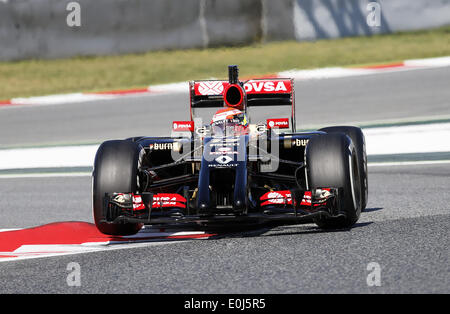Barcelona, Spanien. 14. Mai 2014. BARCELONA -14 Mai-Spanien: Daniil Kvyat während der Formel-1-Test am 14. Mai 2014 in der Barcelona-Catalunya Rennstrecke stattfand. : Bildnachweis Joan Valls/Urbanandsport/Nurphoto: Joan Valls/NurPhoto/ZUMAPRESS.com/Alamy Live-Nachrichten Stockfoto