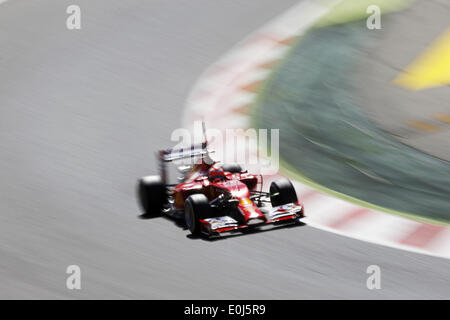 Barcelona, Spanien. 14. Mai 2014. BARCELONA -14 Mai-Spanien: Kimi Räikkönen während der Formel-1-Test am 14. Mai 2014 in der Barcelona-Catalunya Rennstrecke stattfand. : Bildnachweis Joan Valls/Urbanandsport/Nurphoto: Joan Valls/NurPhoto/ZUMAPRESS.com/Alamy Live-Nachrichten Stockfoto
