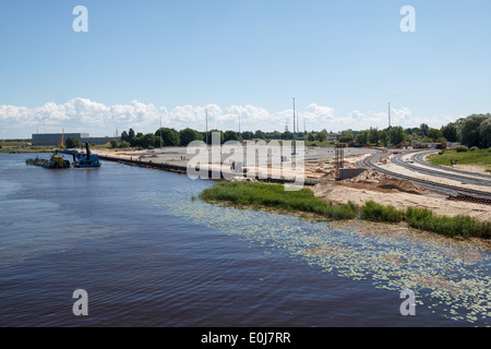 kommerzielle Dock-Neubau Stockfoto