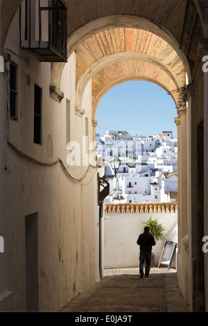 Vejer De La Frontera, Provinz Cadiz, Andalusien, Spanien. Stockfoto