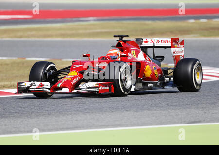 Barcelona, Spanien. 14. Mai 2014. BARCELONA -14 Mai-Spanien: Kimi Räikkönen während der Formel-1-Test am 14. Mai 2014 in der Barcelona-Catalunya Rennstrecke stattfand. : Bildnachweis Joan Valls/Urbanandsport/Nurphoto: Joan Valls/NurPhoto/ZUMAPRESS.com/Alamy Live-Nachrichten Stockfoto
