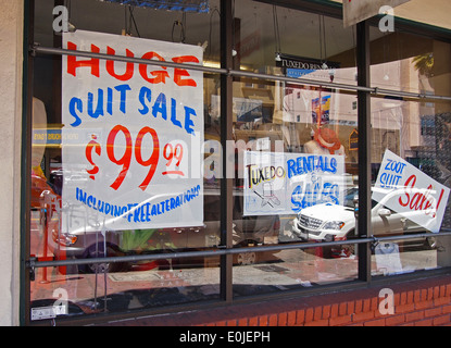 Bekleidungsgeschäft Mission Street San Francisco Kalifornien, USA Stockfoto