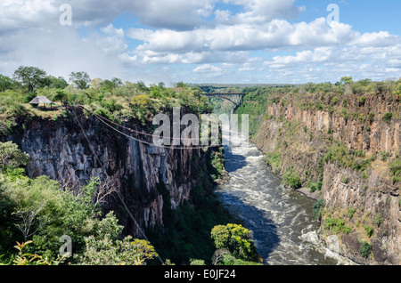 Victoria Falls in Zimbabwe Stockfoto