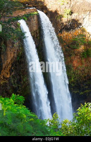 Wailua Falls auf Kauai, Hawaii Stockfoto