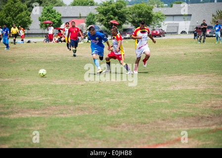 Eine spanische Fußball-Liga spielt ein Spiel in Knoxville, Tennessee Stockfoto