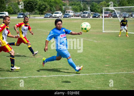 Eine spanische Fußball-Liga spielt ein Spiel in Knoxville, Tennessee Stockfoto