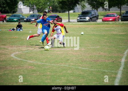 Eine spanische Fußball-Liga spielt ein Spiel in Knoxville, Tennessee Stockfoto