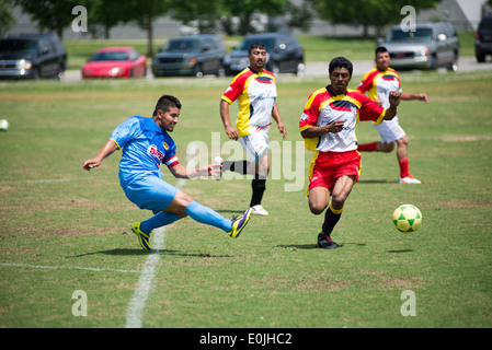 Eine spanische Fußball-Liga spielt ein Spiel in Knoxville, Tennessee Stockfoto