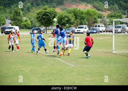 Eine spanische Fußball-Liga spielt ein Spiel in Knoxville, Tennessee Stockfoto