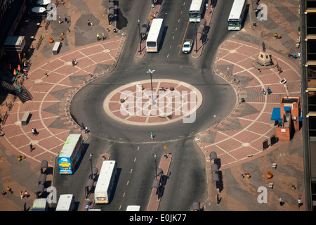Blick auf zentrale Ghandi Square vom Carlton Center in Johannesburg, Gauteng, Südafrika, Afrika Stockfoto