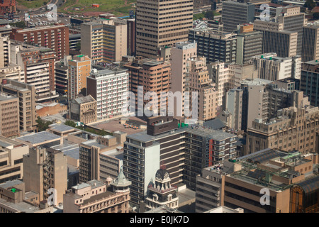 Blick auf zentrale Johannesburg und CBD von Carlton Center Johannesburg, Gauteng, Südafrika, Afrika Stockfoto