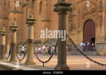 Kathedrale, Salamanca, neue Kathedrale, Via De La Plata Silber Route, Kastilien-León, Spanien Stockfoto