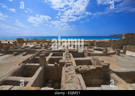 Baelo Claudia, Bolonia, alte römische Stadt, die Meerenge von Gibraltar Naturpark, Andalus, Cádiz, Costa De La Luz, archäologische Stätte Stockfoto